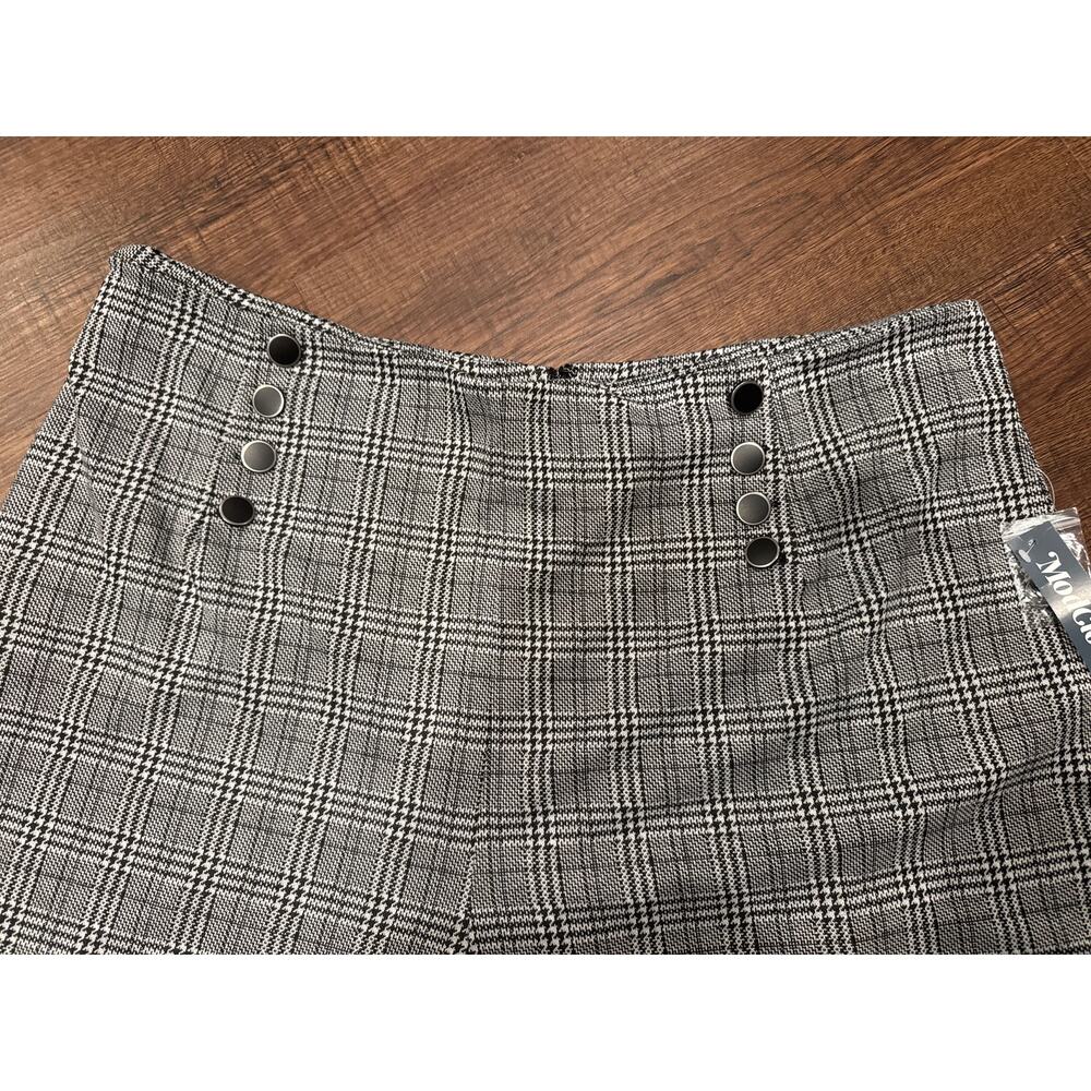 ModCloth Nautical by Nature Wide Leg Pants Black Plaid Academia Women Sz 3X NWT - Picture 4 of 6